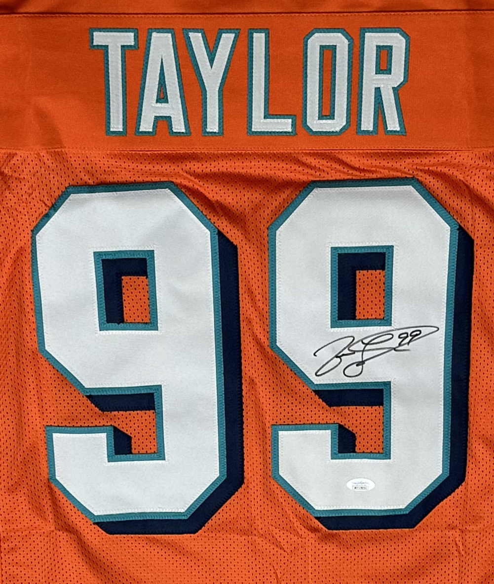 Jason Taylor Signed Custom Miami Football Jersey (PIA)