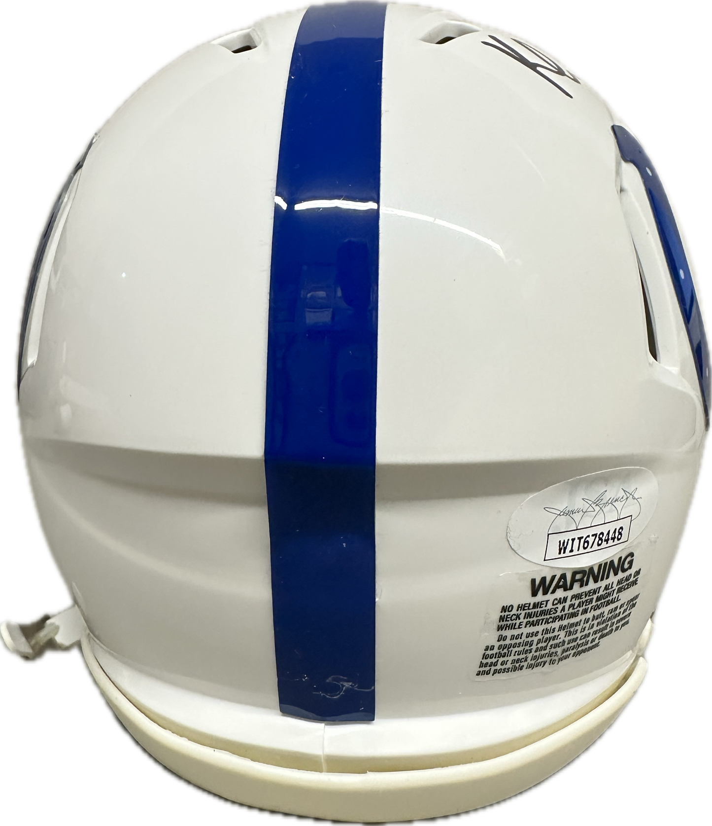 Karis Willis Indianapolis White Mini Football Helmet (JSA)