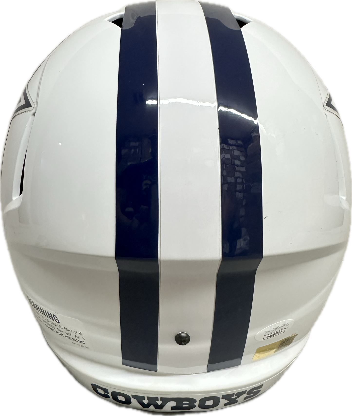Trevon Diggs "11 INTs" and Everson Walls Signed Full Size White Helmet Football Helmet (JSA)