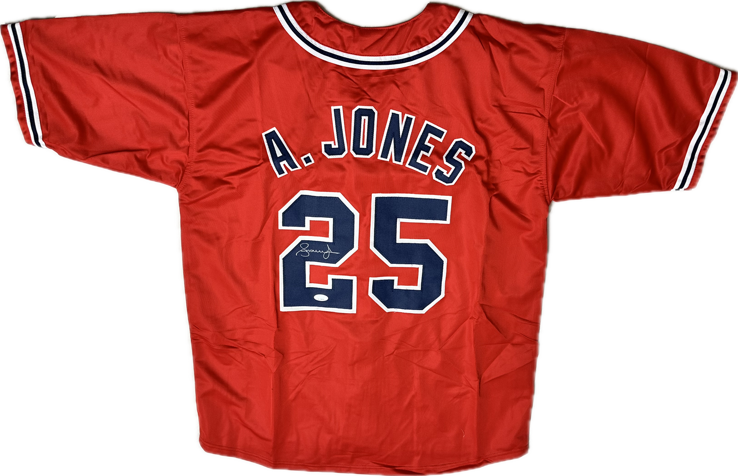 Andruw Jones Signed Custom Atlanta Autographed Baseball Jersey (JSA)