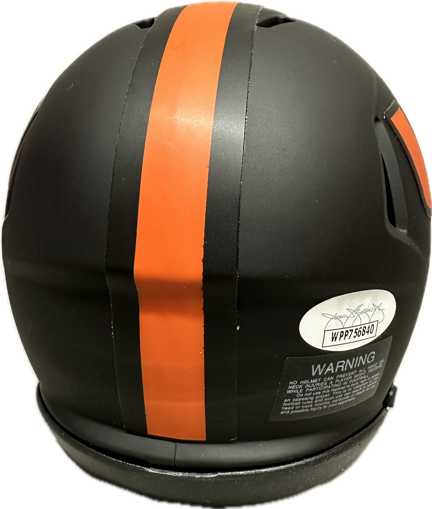 Jeremy Shockey Miami Univ. Eclipse Signed Mini Football Helmet (JSA)