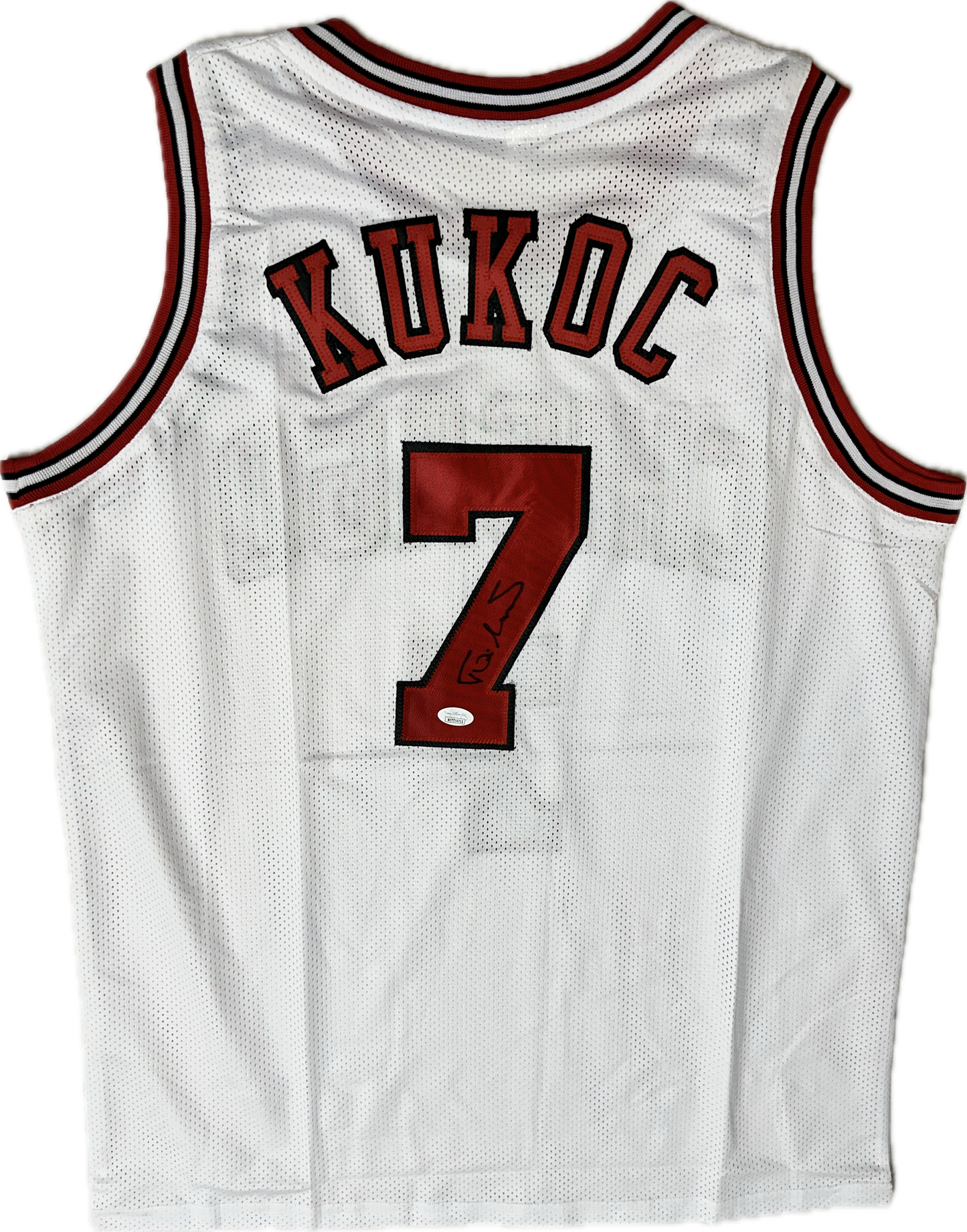 Toni Kukoč Autographed Chicago Custom Basketball Jersey (JSA)