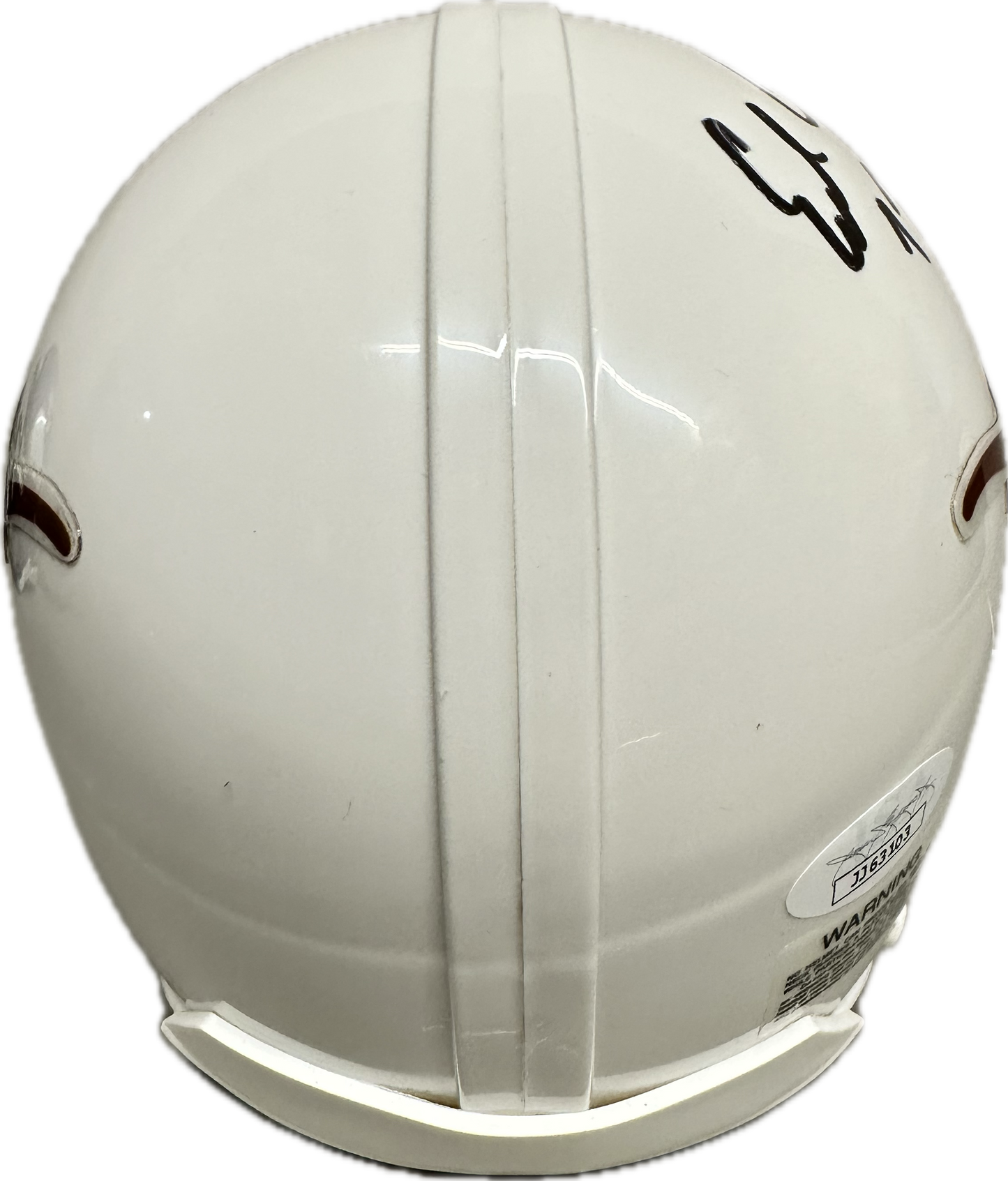 Earl Cambell "HT 77" Inscription Texas White Signed Mini Football Helmet (JSA)