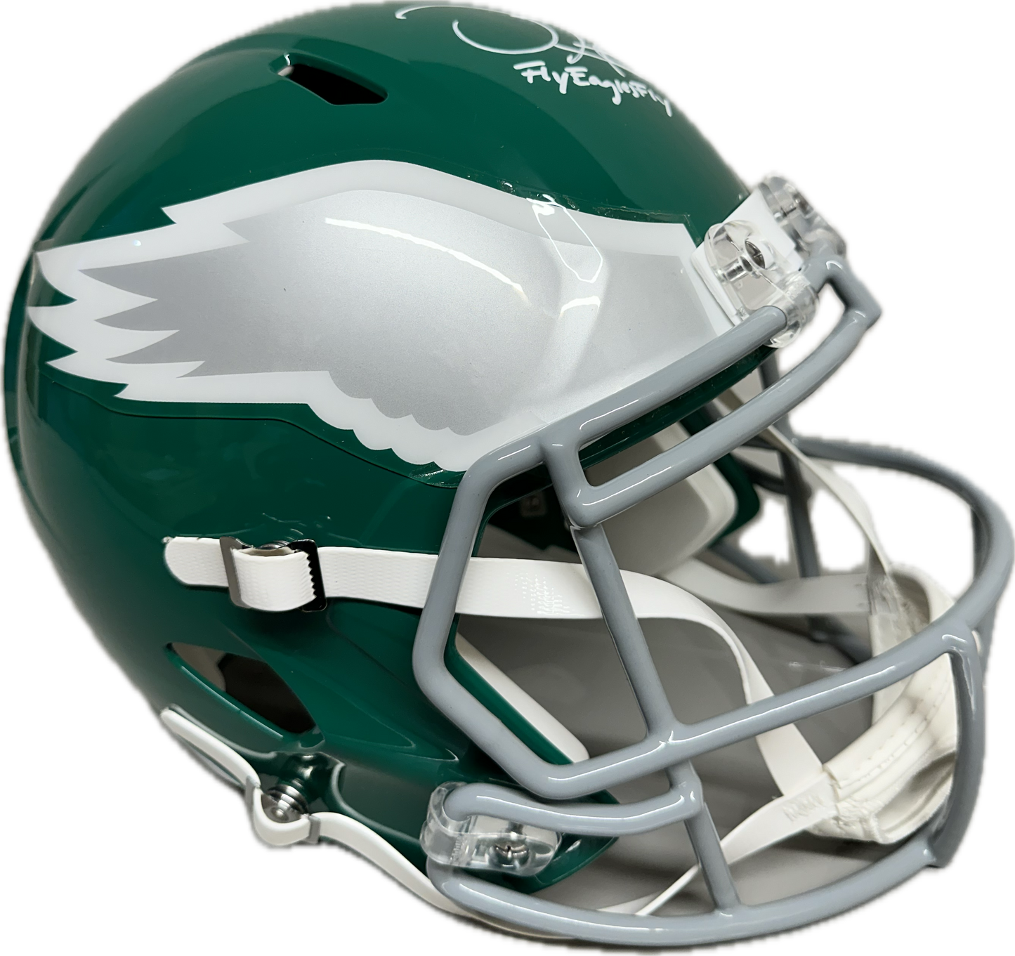 Jalen Hurts "Fly Eagles Fly" Philadelphia Signed Full Size Football Helmet (JSA)