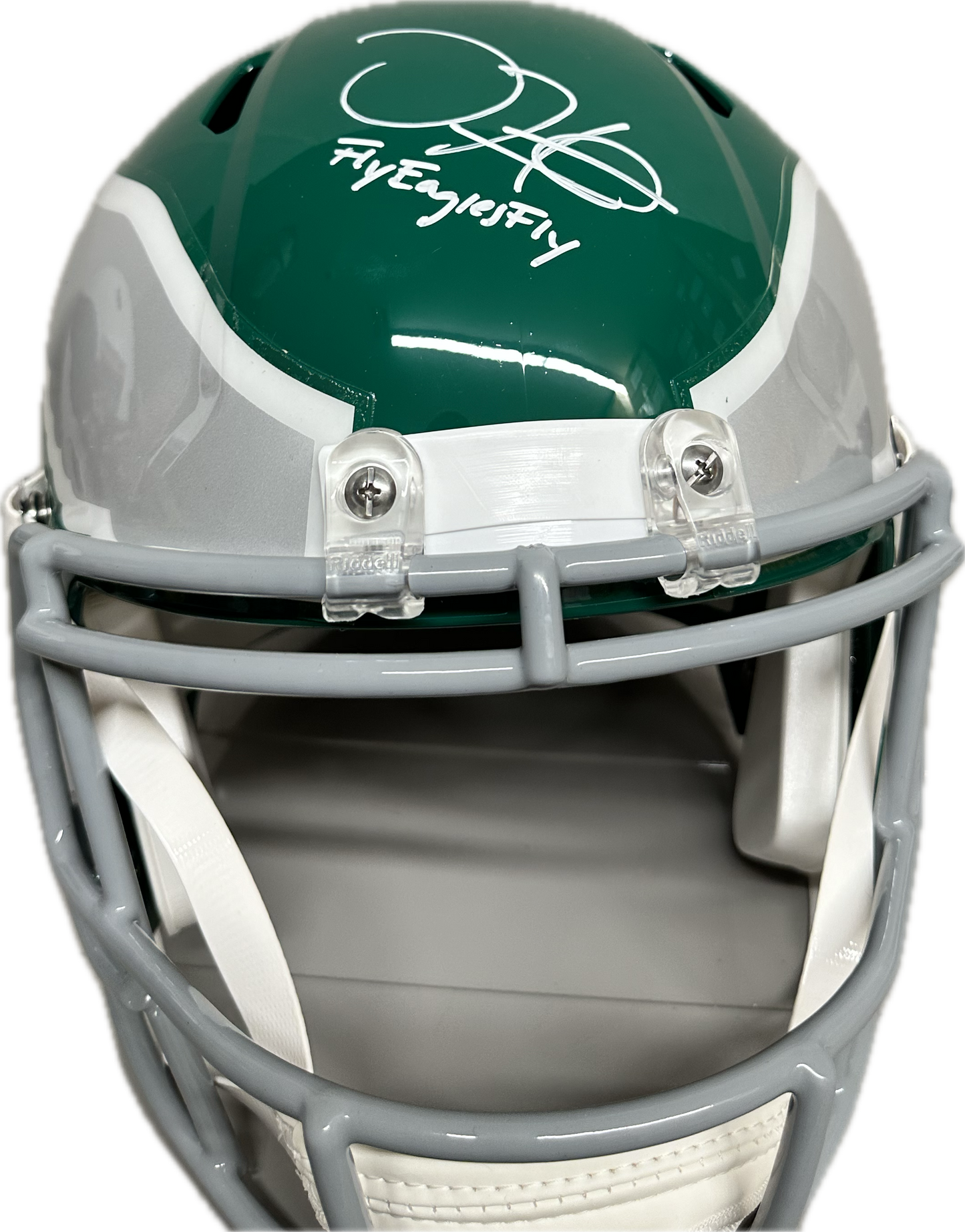 Jalen Hurts "Fly Eagles Fly" Philadelphia Signed Full Size Football Helmet (JSA)