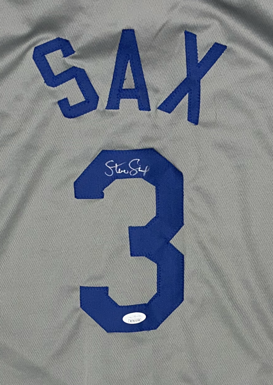 Steve Sax Signed Custom Los Angeles Baseball Jersey (JSA)