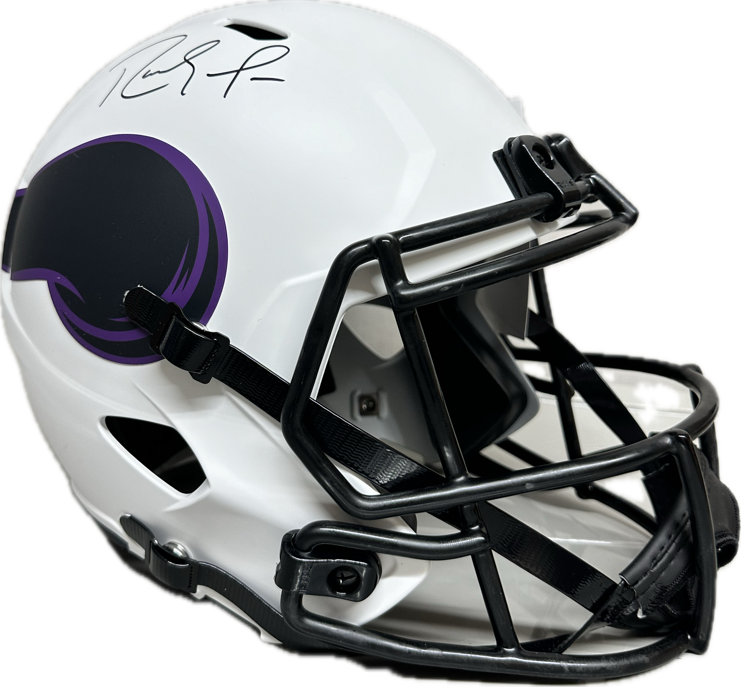 Randy Moss Minnesota Lunar Full Size Football Helmet (JSA)