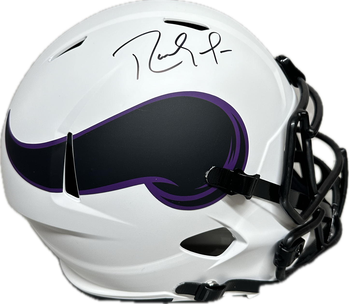 Randy Moss Minnesota Lunar Full Size Football Helmet (JSA)