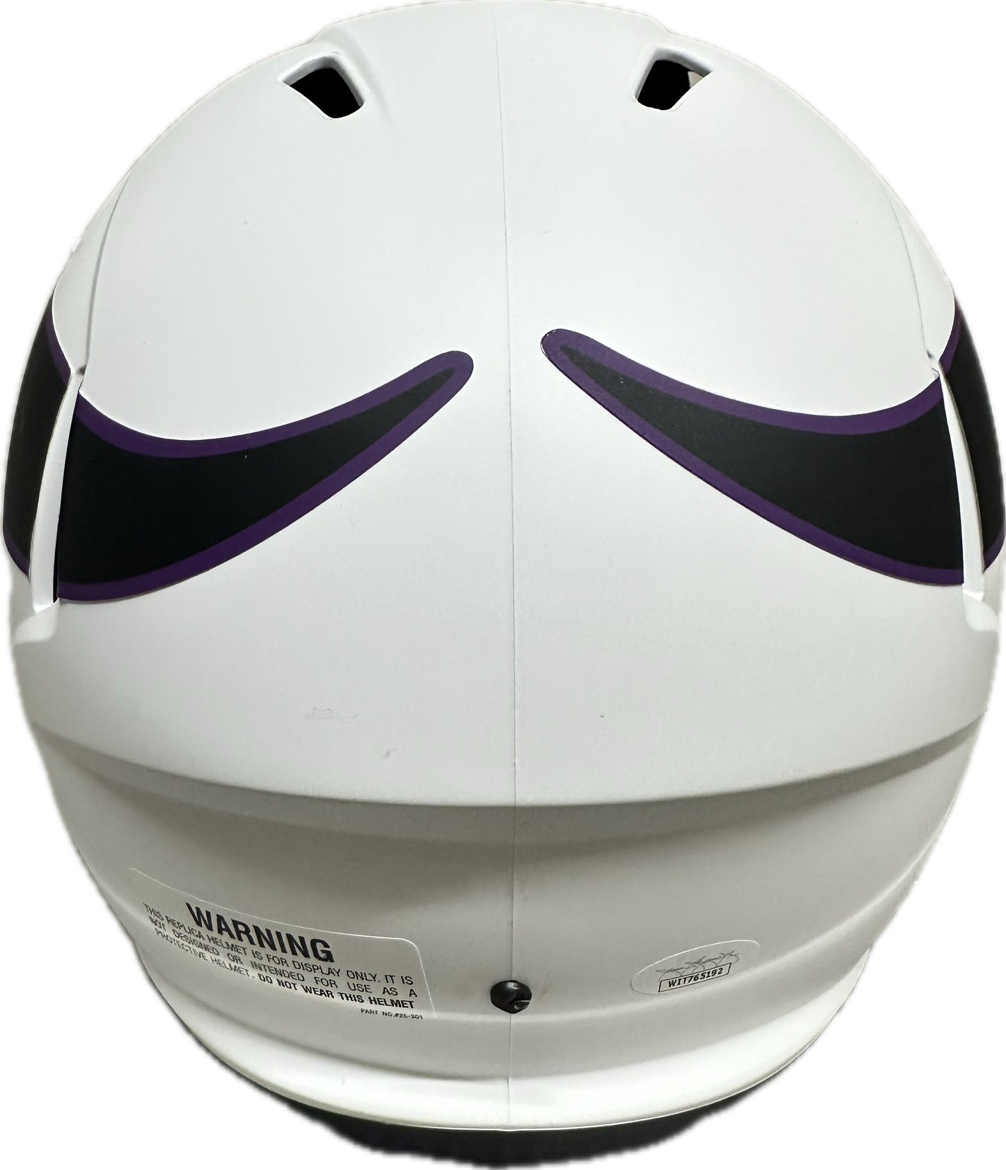 Randy Moss Minnesota Lunar Full Size Football Helmet (JSA)