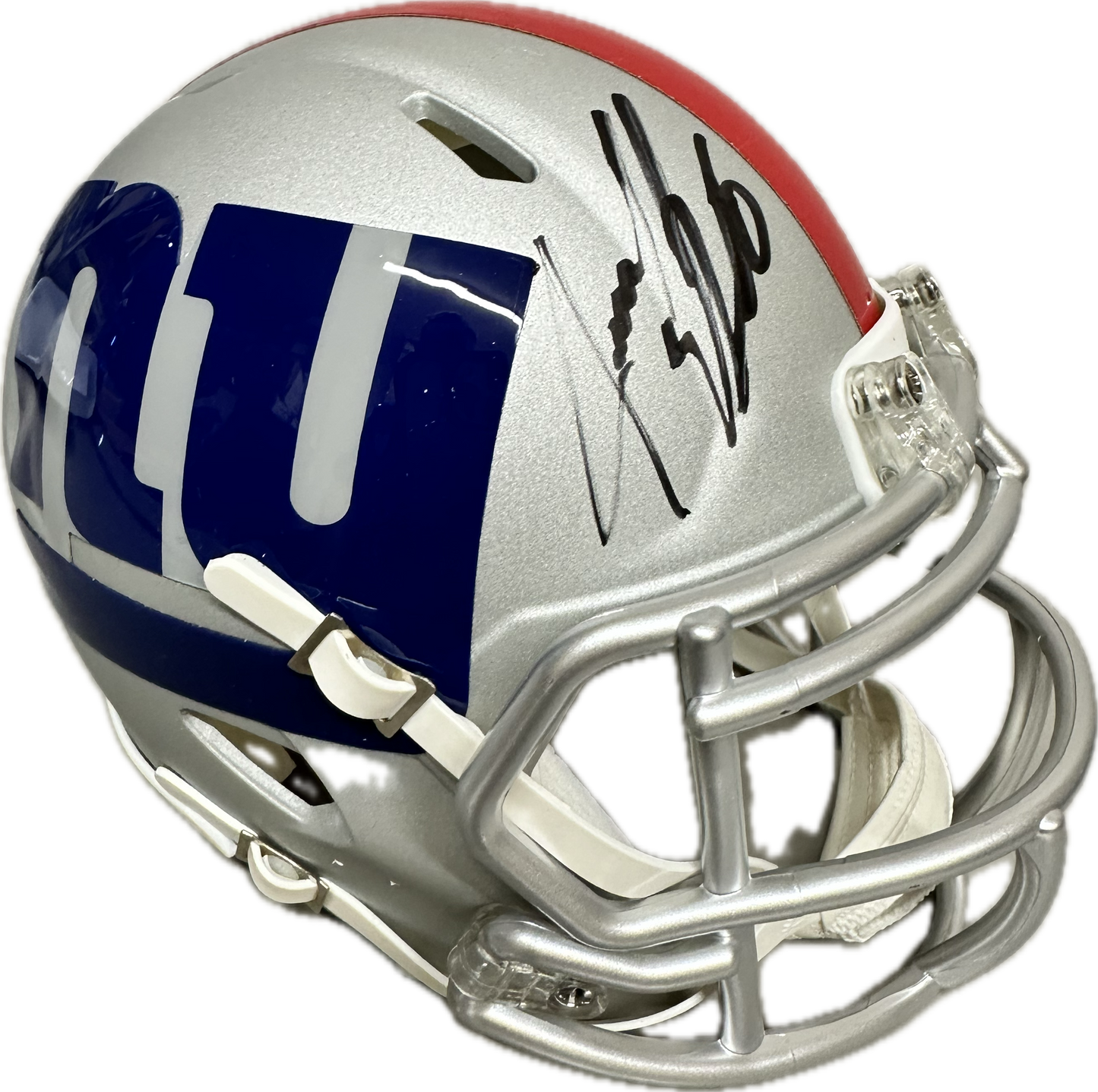 Jeremy Shockey New York AMP Mini Football Helmet (JSA)