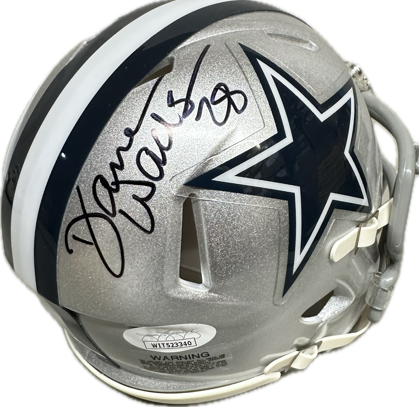 Darren Woodson Dallas Speed Signed Mini Football Helmet (JSA/PIA)