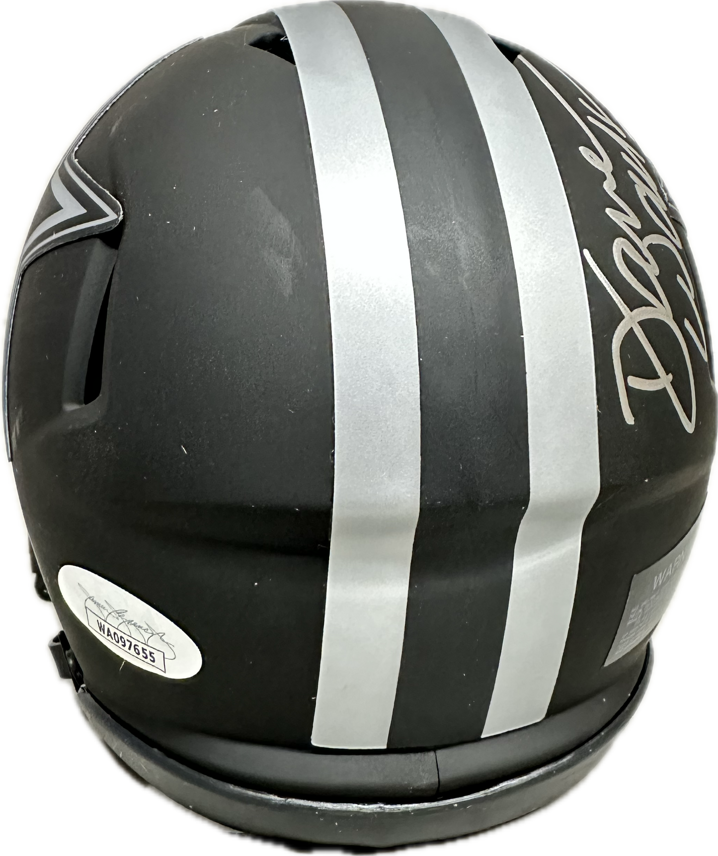 Darren Woodson Dallas Eclipse Signed Mini Football Helmet (JSA)