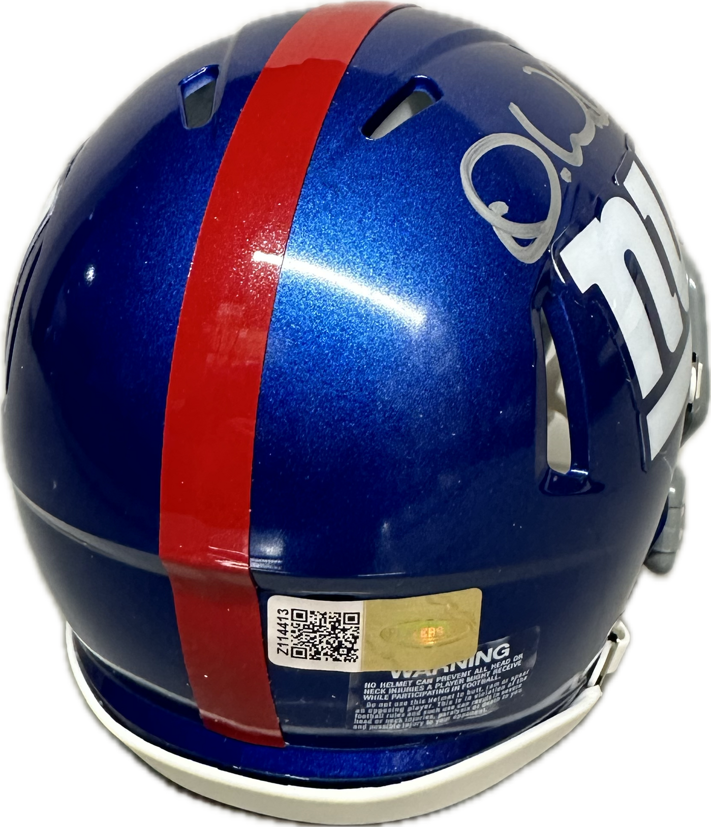 Darren Waller Signed New York Speed Home Mini Football Helmet (PIA)