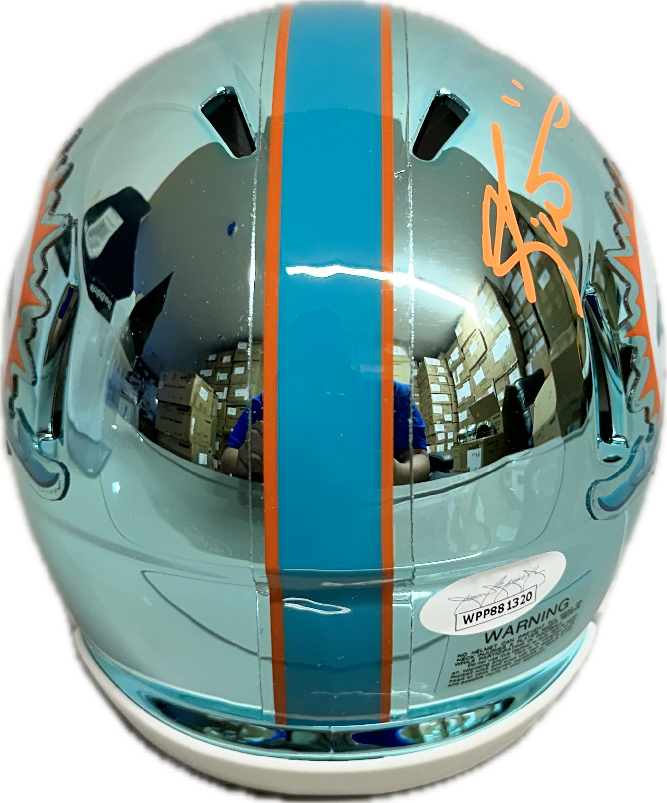 Ricky Williams Miami Mirror Signed Mini Football Helmet (JSA)