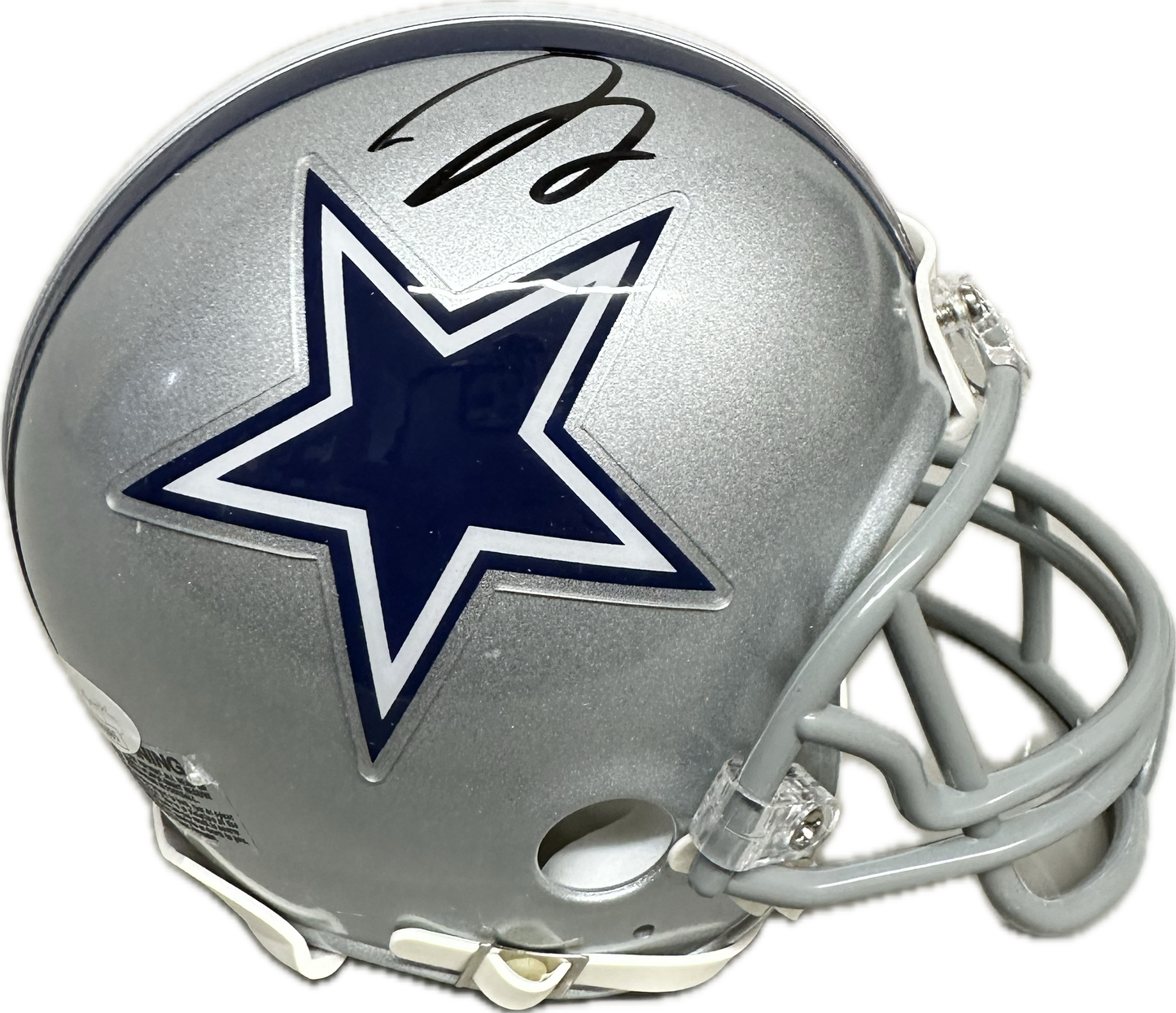 Trevon Diggs Rookie Autographed Dallas Signed Mini Football Helmet (JSA/PIA)