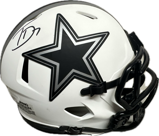 Trevon Diggs Dallas Mini Football Helmet (JSA)