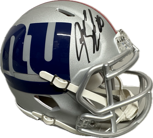 Jeremy Shockey New York AMP Mini Football Helmet (JSA)