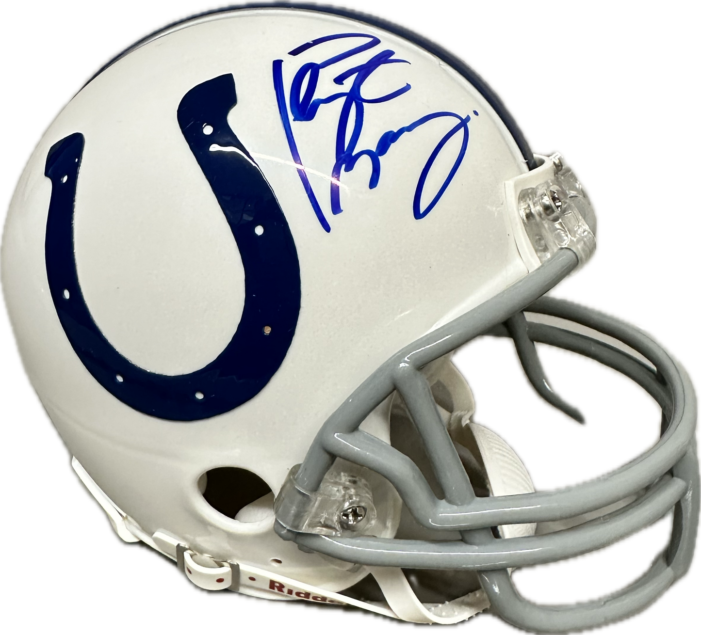 Peyton Manning Indianapolis White Mini Football Helmet (PSA)