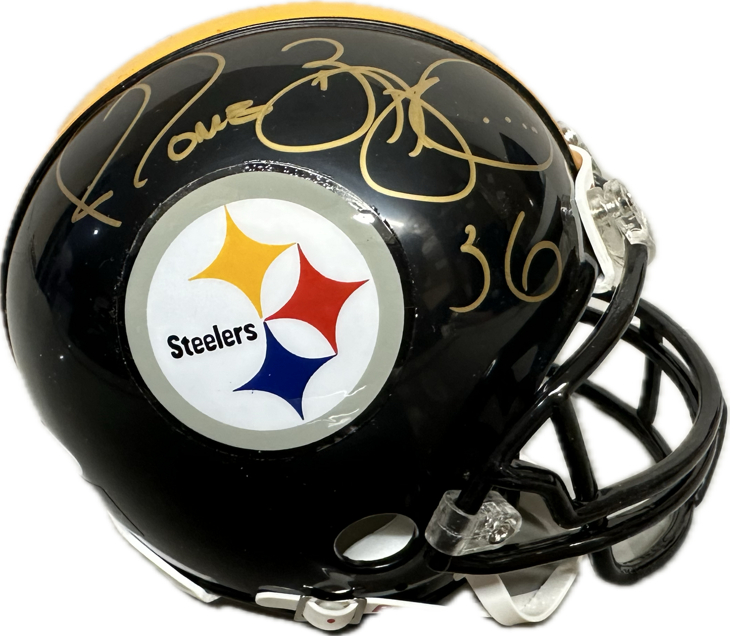 Jermos Bettis Pittsburgh  Signed Mini Football Helmet (JSA)