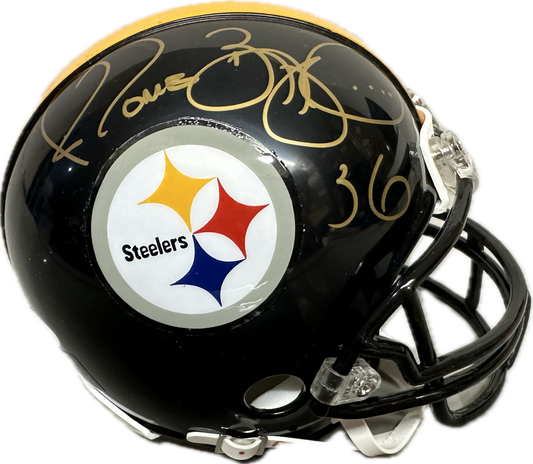 Jermos Bettis Pittsburgh  Signed Mini Football Helmet (JSA)