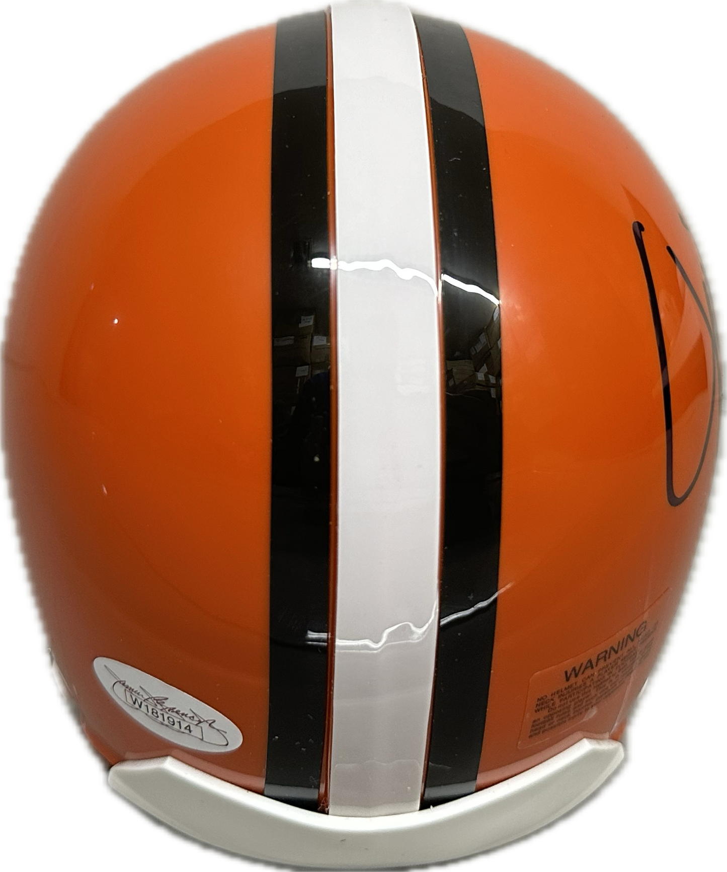 Jim Brown "HOF 71" Cleveland Orange Signed Mini Football Helmet (JSA)