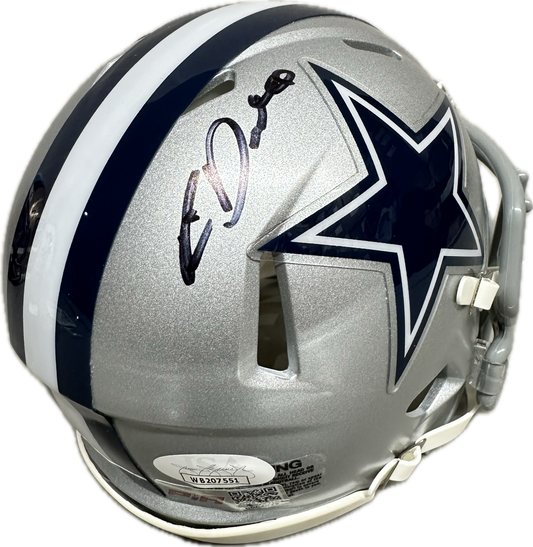 Rico Dowdle Dallas Signed Speed Grey Mini Football Helmet (JSA/PIA)