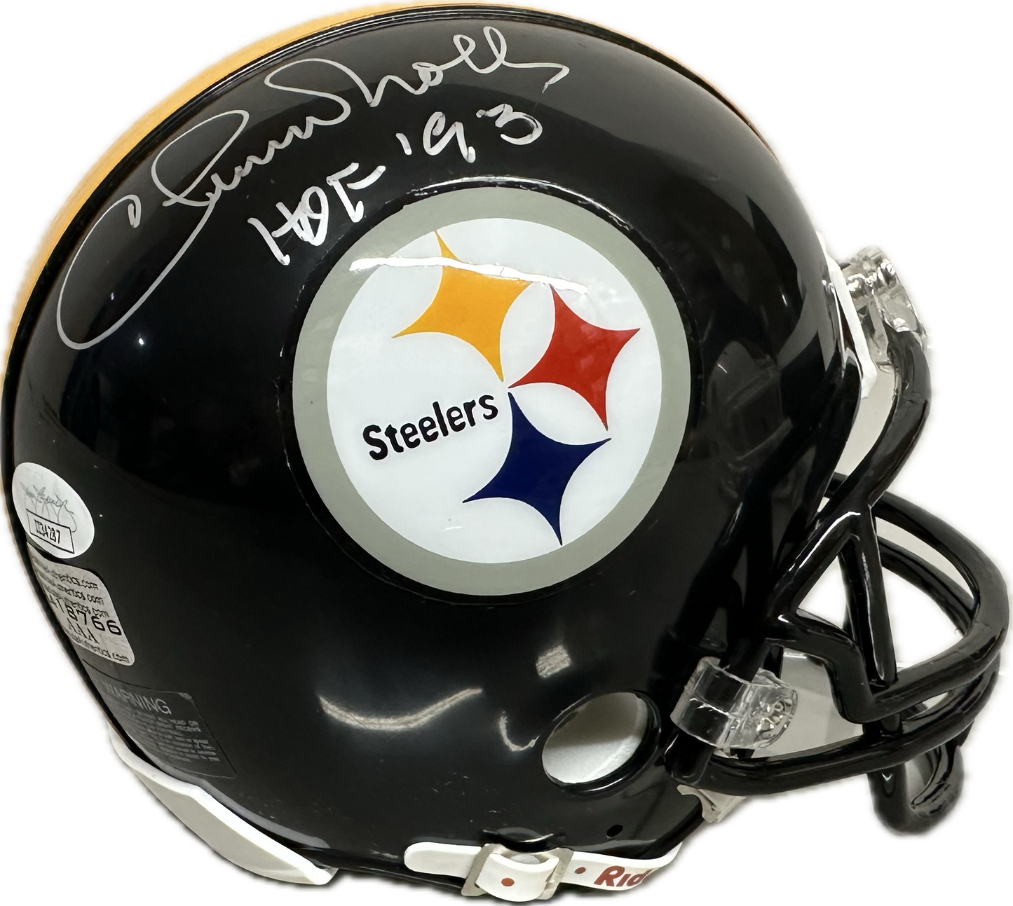 Chuck Knoll "HOF 93"  Pittsburgh  Signed Mini Football Helmet (JSA)