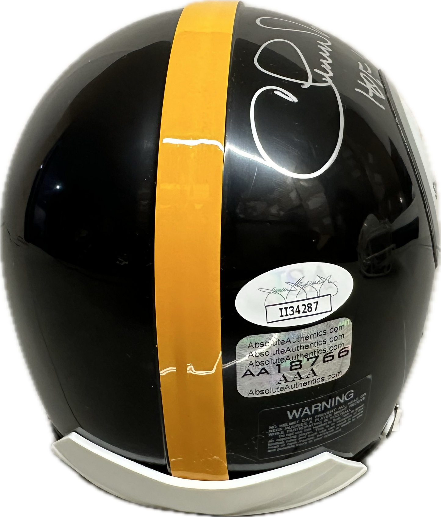 Chuck Knoll "HOF 93"  Pittsburgh  Signed Mini Football Helmet (JSA)