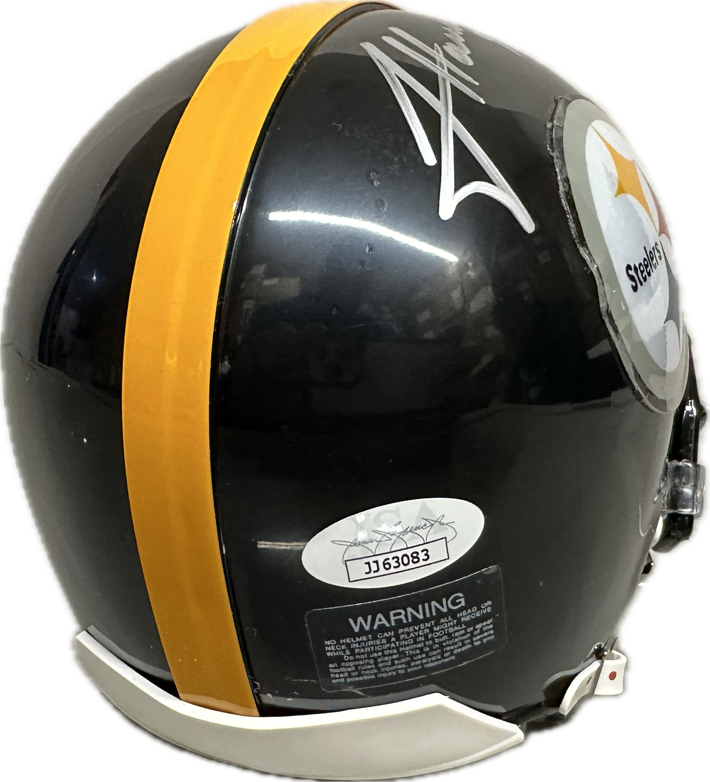 James Harrison Pittsburgh Black Signed Mini Football Helmet (JSA)