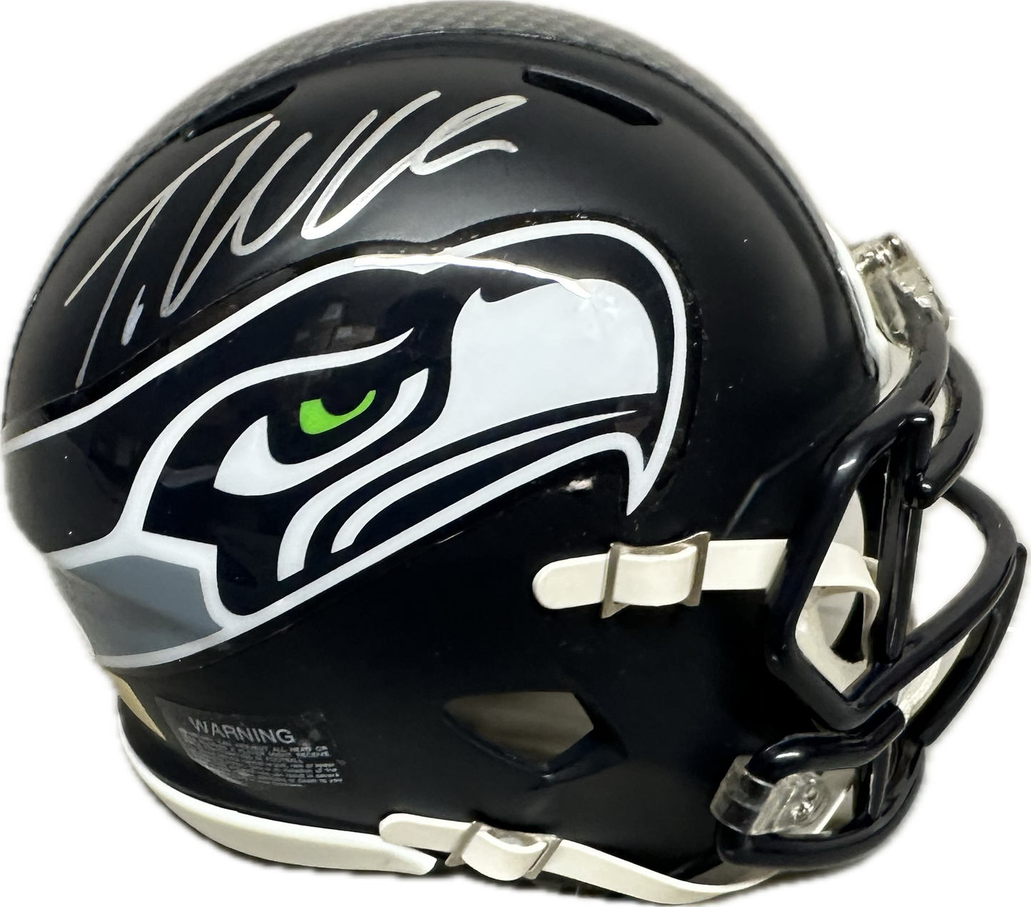 Tariq Woolen Seattle Home Signed Mini Football Helmet (JSA)