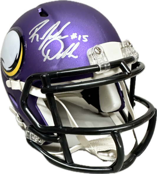 Josh Dobbs Minnesota Puple Signed Mini Football Helmet (PIA/JSA)