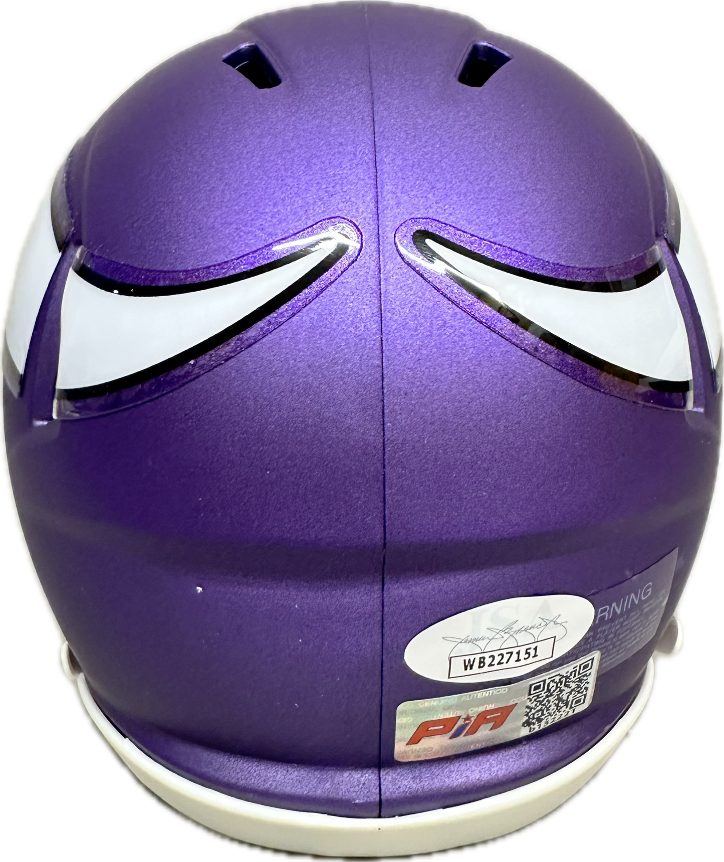 Josh Dobbs Minnesota Puple Signed Mini Football Helmet (PIA/JSA)