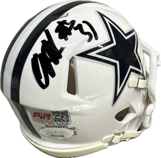 Al Harris Dallas Speed White Signed Mini Football Helmet (JSA/PIA)