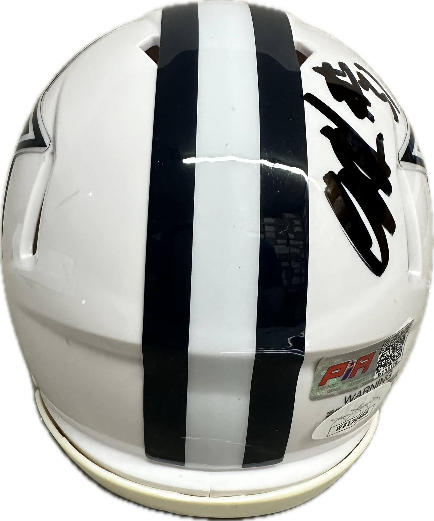 Al Harris Dallas Speed White Signed Mini Football Helmet (JSA/PIA)