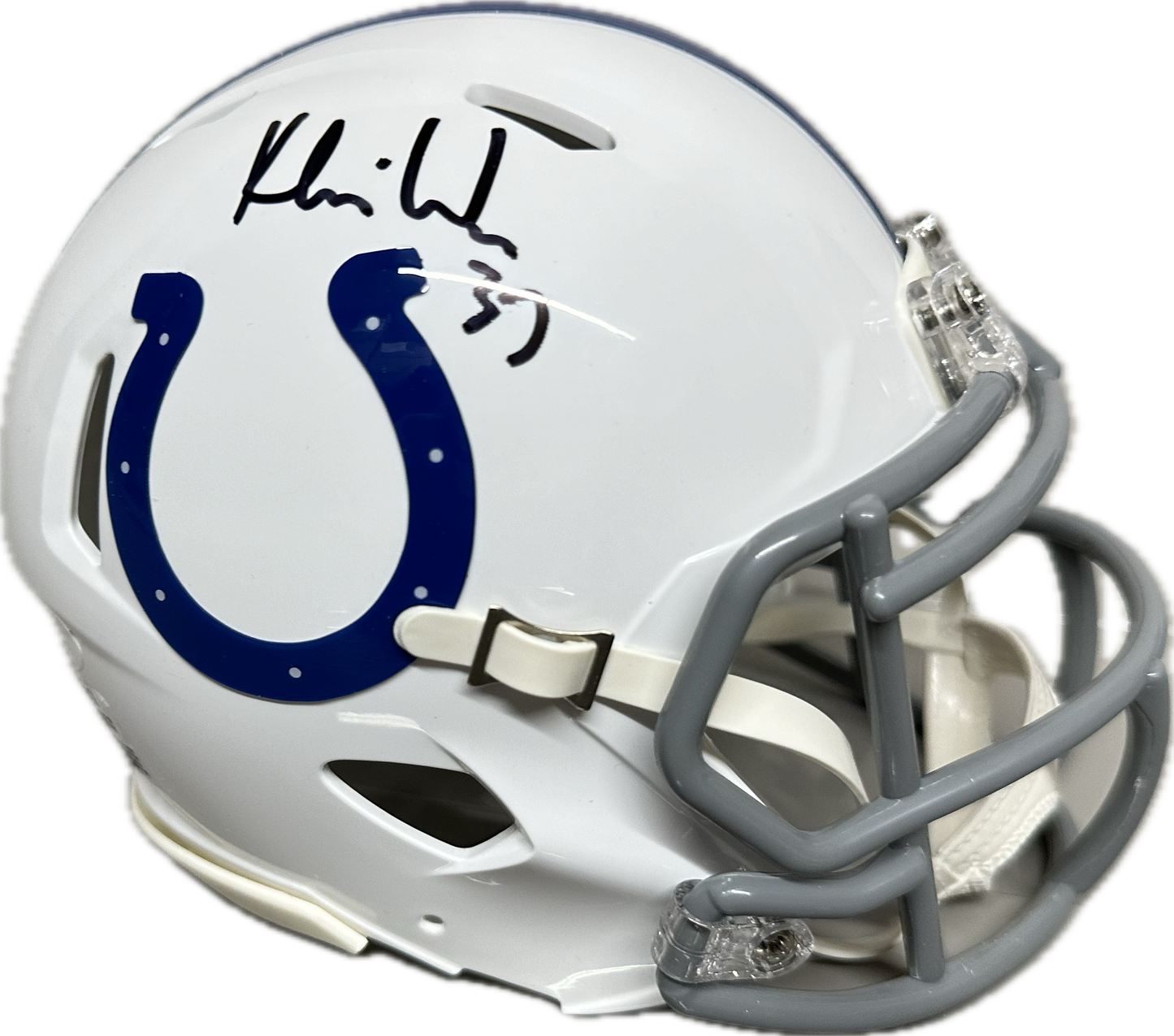 Khari Willis Indianapolis Signed White Mini Football Helmet (JSA)