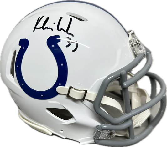 Khari Willis Indianapolis Signed White Mini Football Helmet (JSA)