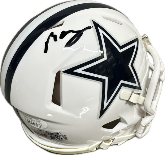 Mazi Smith Dallas White Speed  Signed Mini Football Helmet (JSA/PIA)
