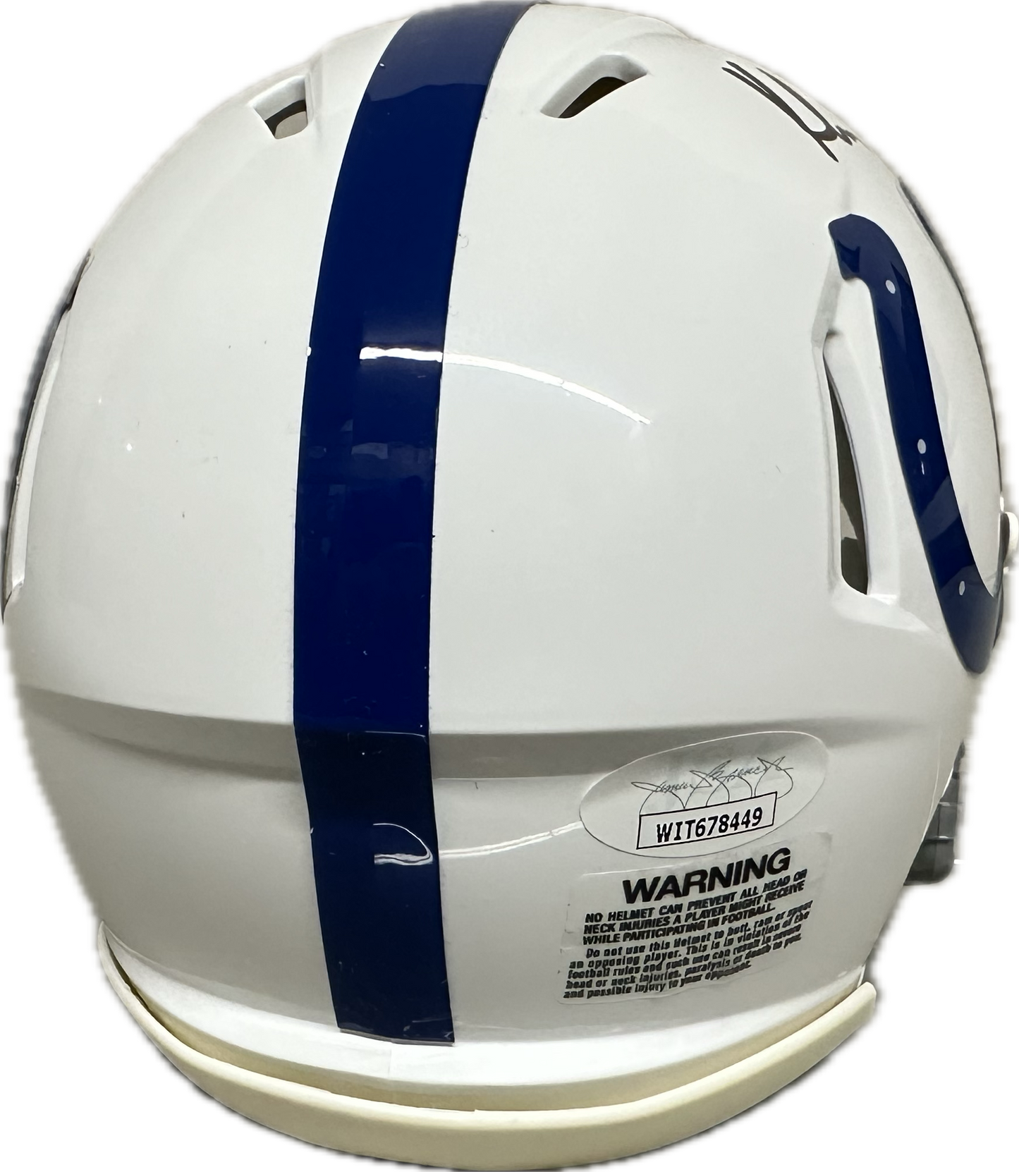 Khari Willis Indianapolis Signed White Mini Football Helmet (JSA)