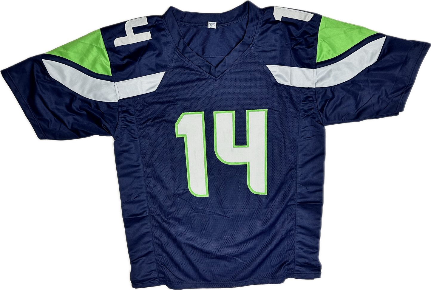 DK Metcalf Signed Seattle Blue Custom Jersey