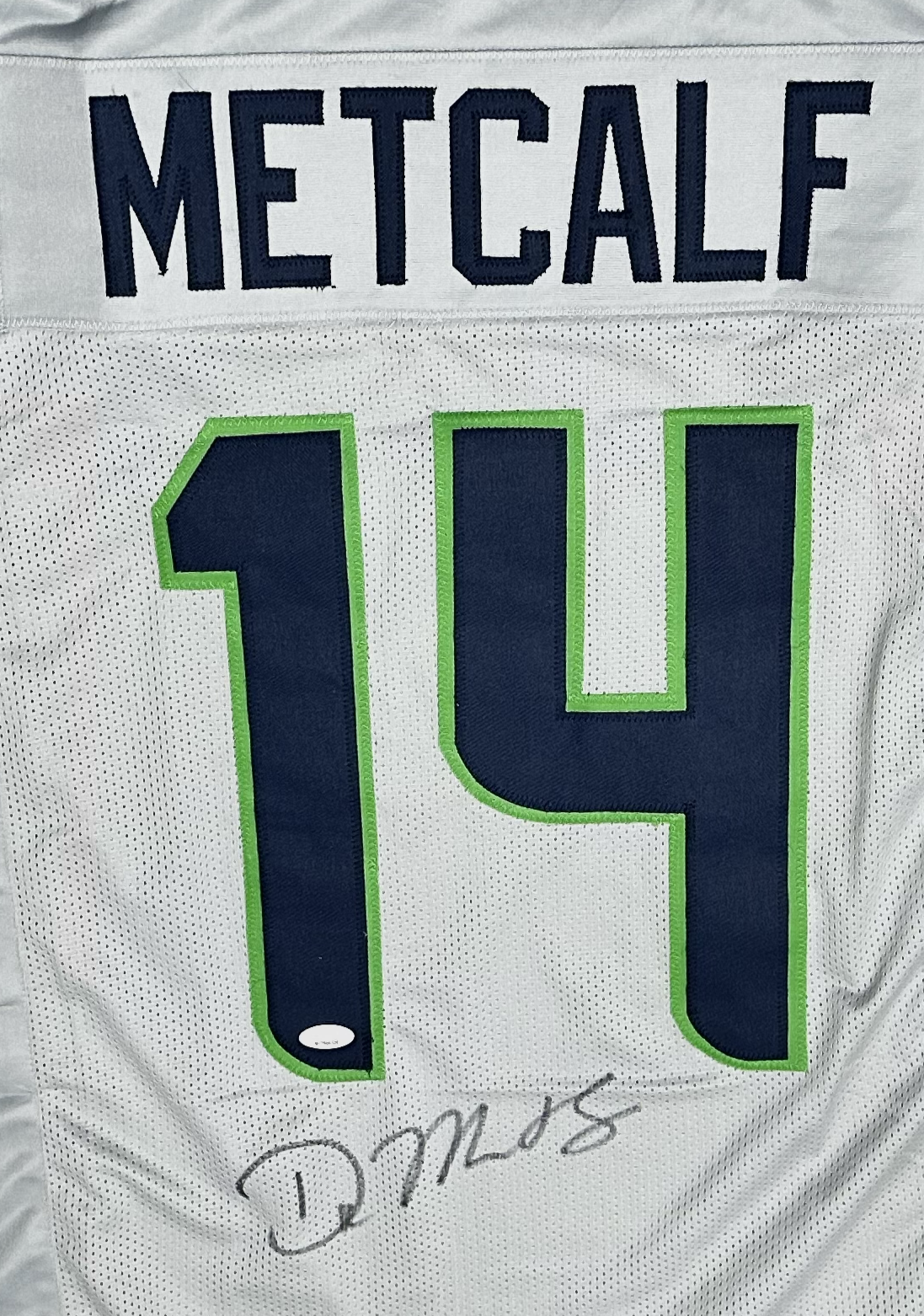 DK Metcalf Signed Seattle White Custom Jersey