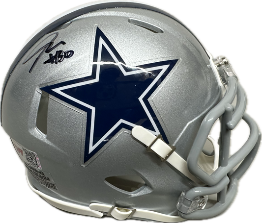 Juanyeh Thomas Dallas Signed Speed Mini Football Helmet (PIA/JSA)