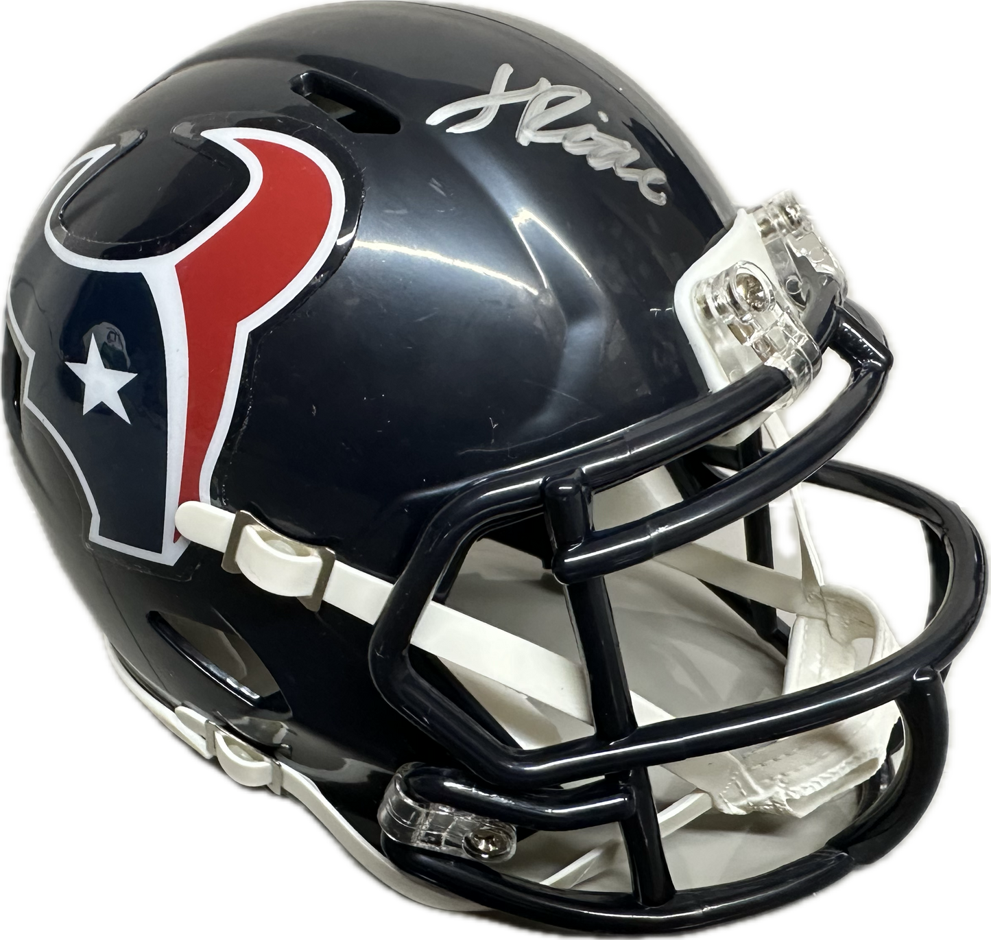 Jalen Pitre Houston Home Signed Mini Football Helmet (PIA/JSA)