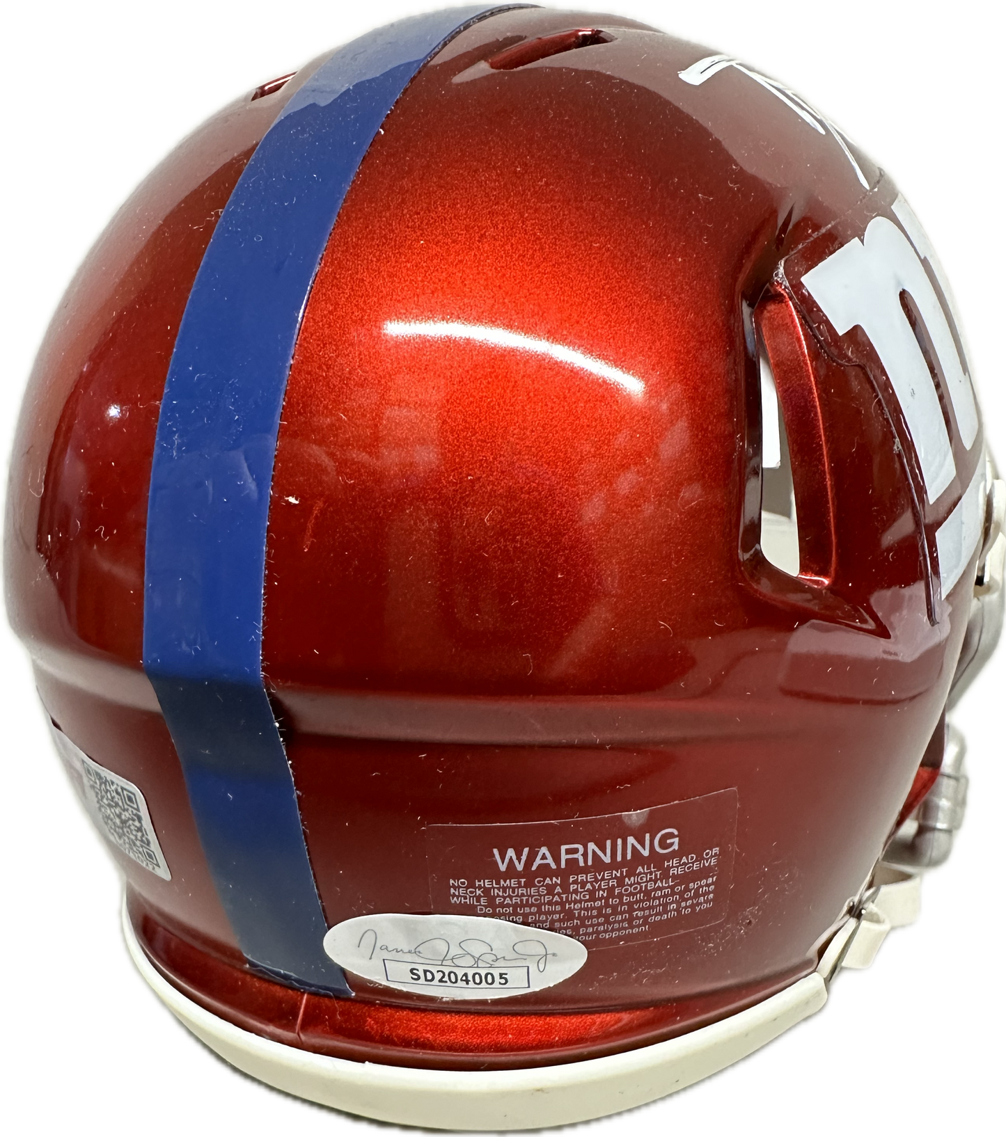 Tommy DeVito "Tommy Cutlers" Inscription Signed New York Speed Red Mini Football Helmet (PIA)