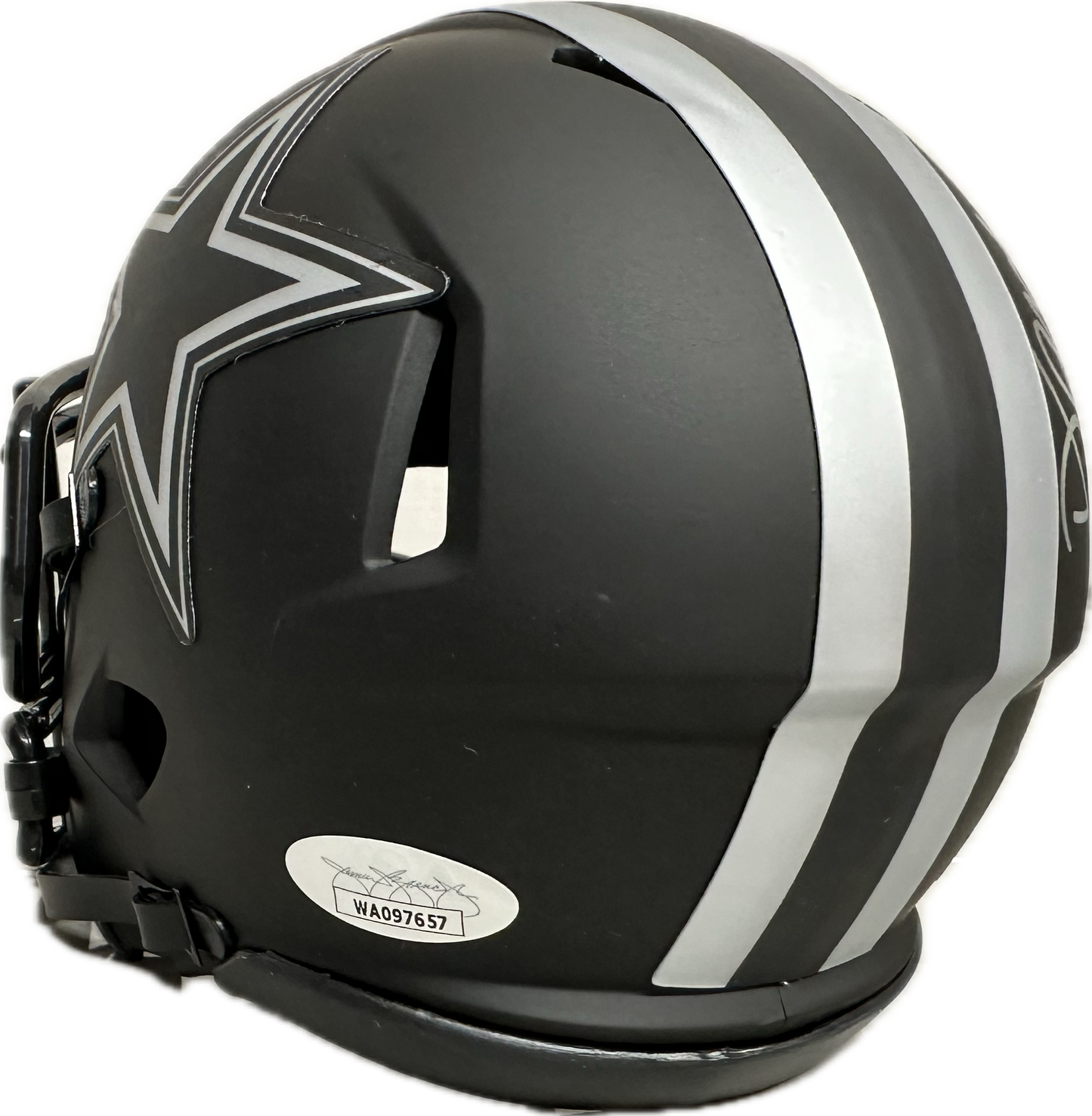 Darren Woodson Dallas Eclipse Signed Mini Football Helmet (JSA)