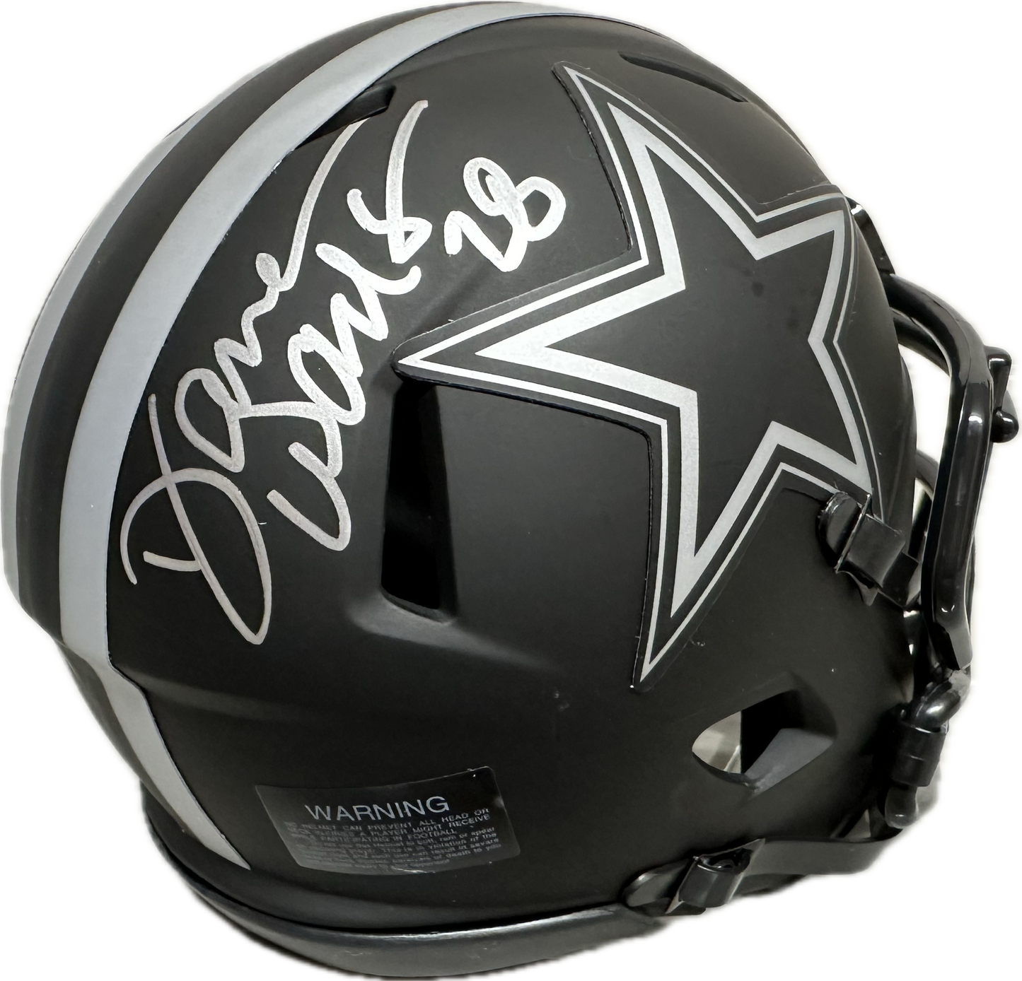 Darren Woodson Dallas Eclipse Signed Mini Football Helmet (JSA)