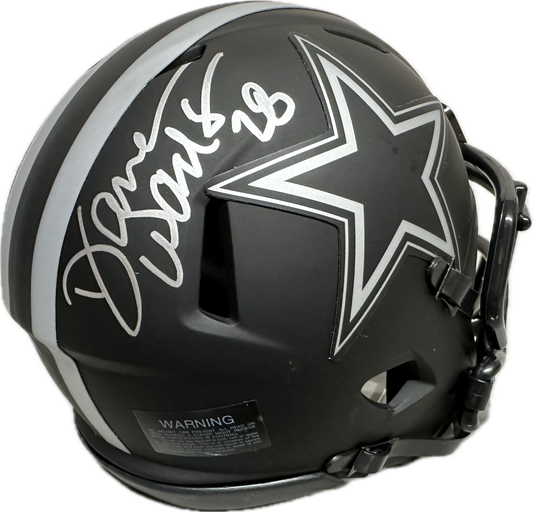 Darren Woodson Dallas Eclipse Signed Mini Football Helmet (JSA)