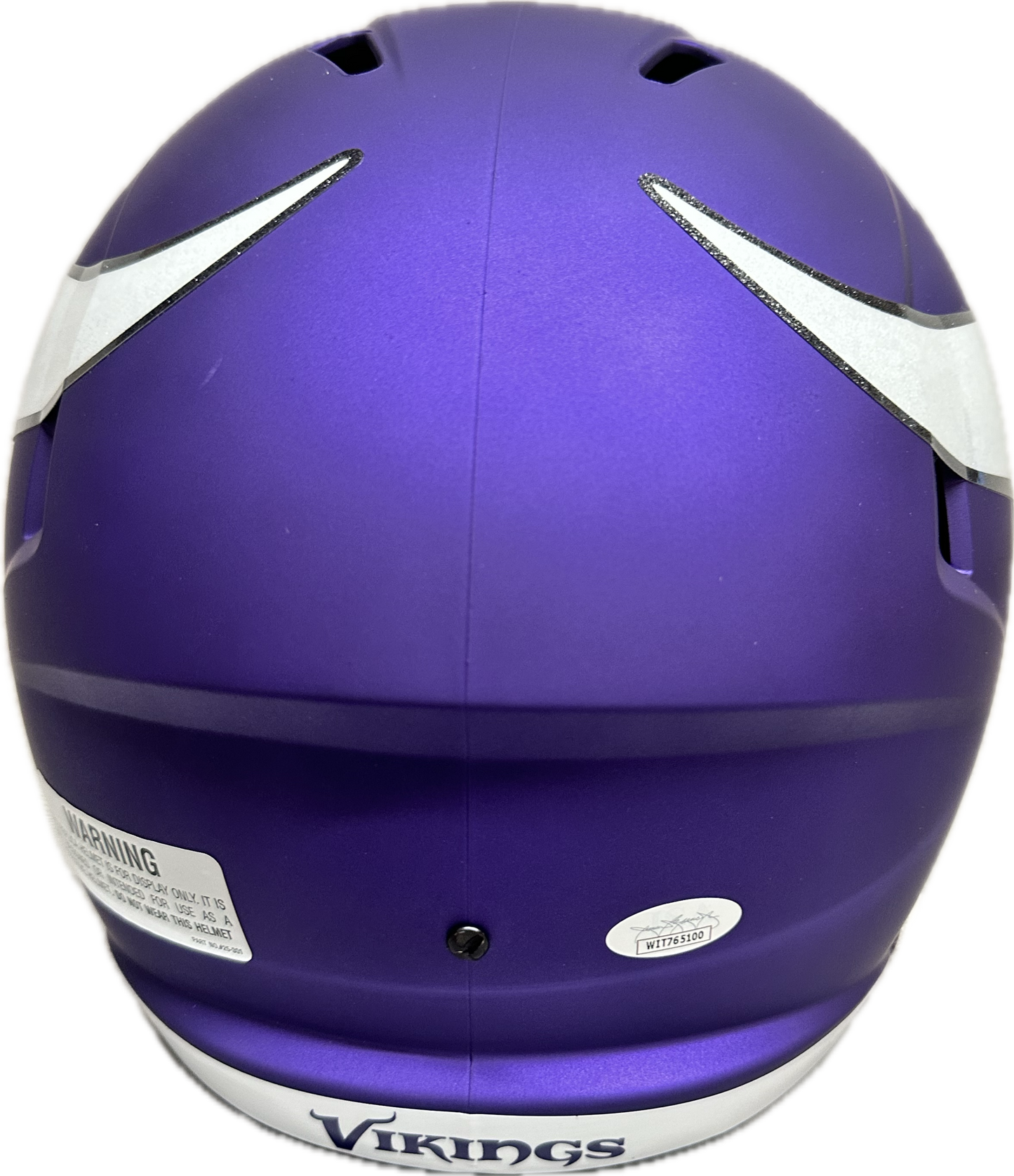 Randy Moss Minnesota Purple Full Size Football Helmet (JSA)