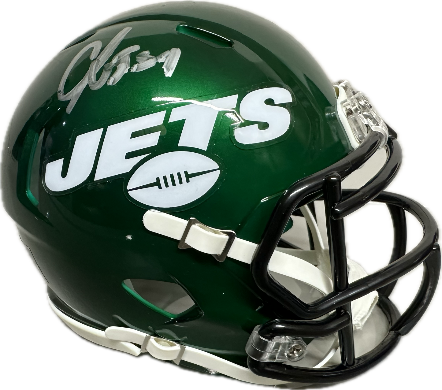 CJ Mosley New York Jets Green Signed Mini Football Helmet (PIA JSA)