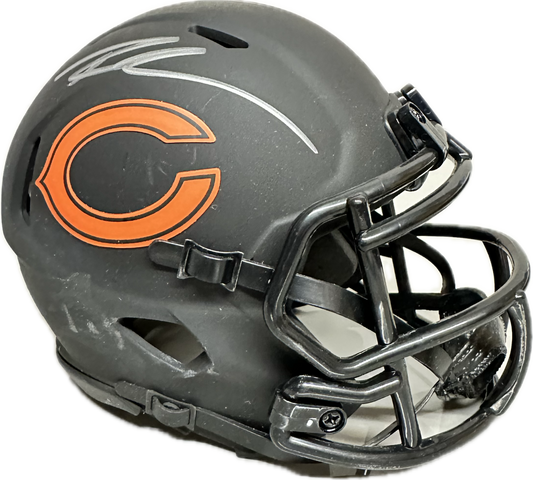 Roschon Johnson Chicago Eclipse Signed Mini Football Helmet (PIA/JSA)