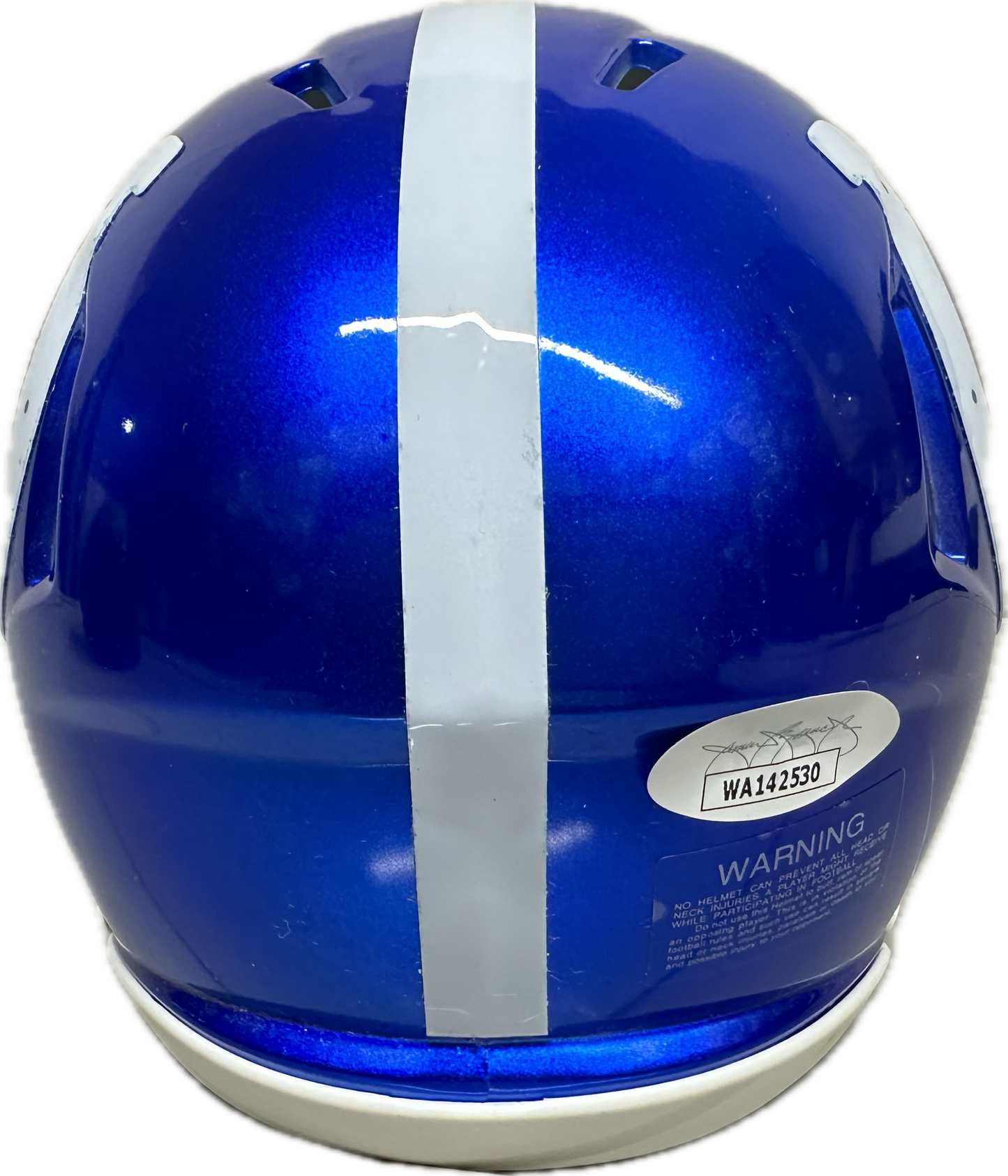 Marvin Harrison Indianapolis Flash Signed Mini Football Helmet (JSA)